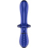 Satisfyer - Gode Double Cristal Bleu